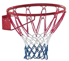 Кольцо баскетбольное с сеткой SportProm