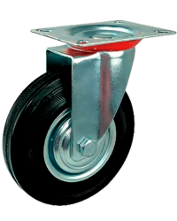 Колесо А 75 (001-001-075. 10075) с кронштейном поворотным металл/резина